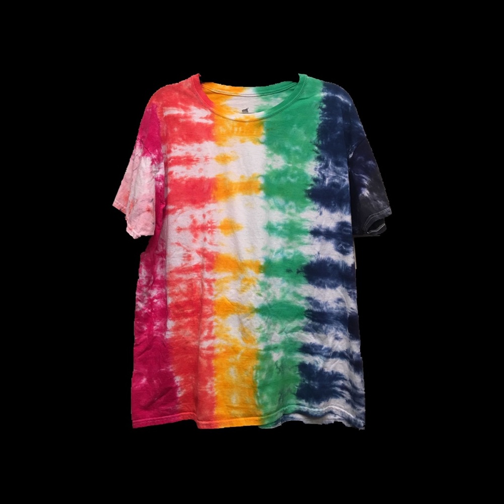 Rainbow Fold Tie Dye Tee